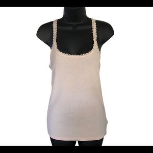 Aerie real soft blush pink tank top M ribbed racerback